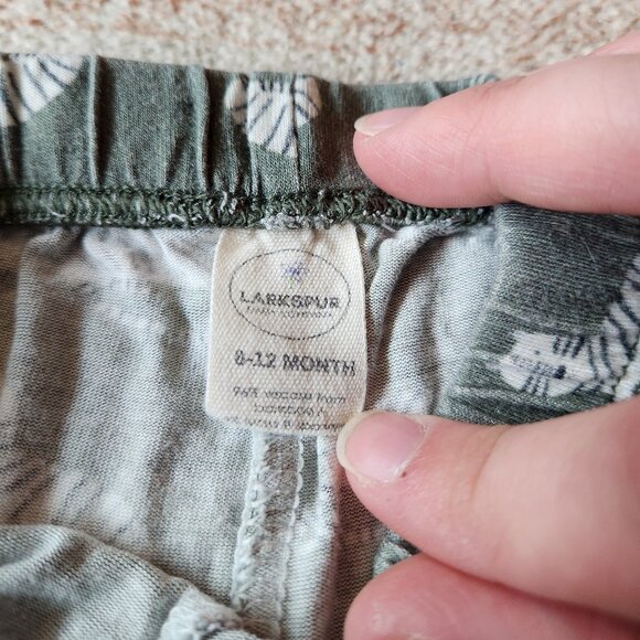🌻5/$25🌻 Larkspur 6-12 month green tiger leggings - Picture 3 of 3